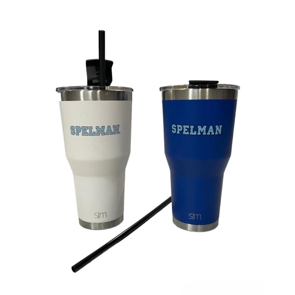 Spelman College Tumblers with Lid and Straw 2 in Set 30oz - Picture 2 of 2